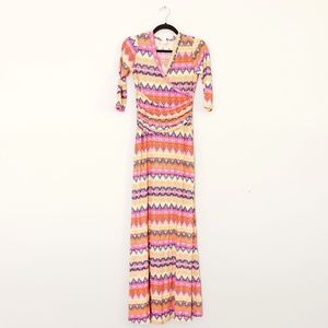 Faux Wrap Maxi Dress